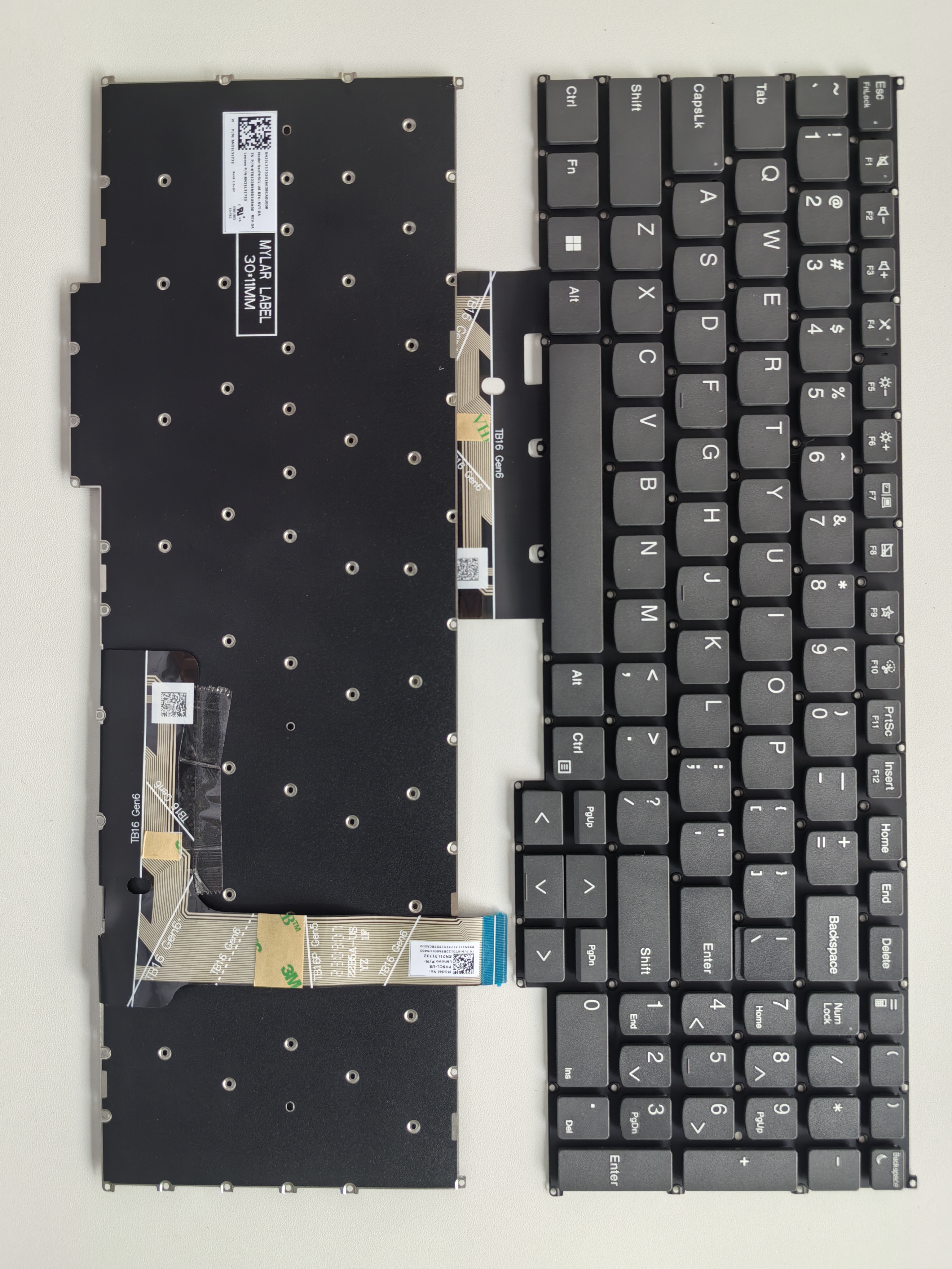 Picture of New Replacement Laptop Keyboard For LENOVO 16G6/16G7/16P G4 G5 IRH IRLThinkbook16+16p Grey (OEM) US Layout